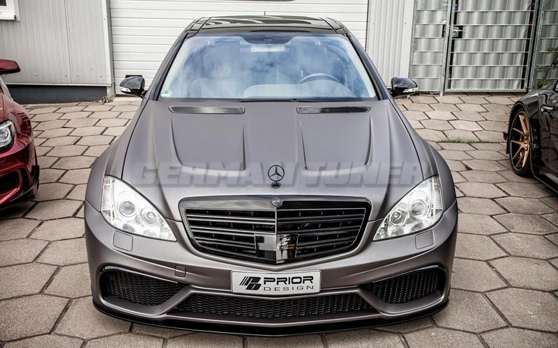PRIOR-DESIGN PD Black Edition V2/V3 Widebody Bonnet for Mercedes S-Class W221