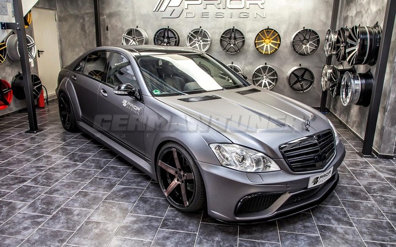 PRIOR-DESIGN PD Black Edition V2/V3 Widebody Bonnet for Mercedes S-Class W221 - Image 2