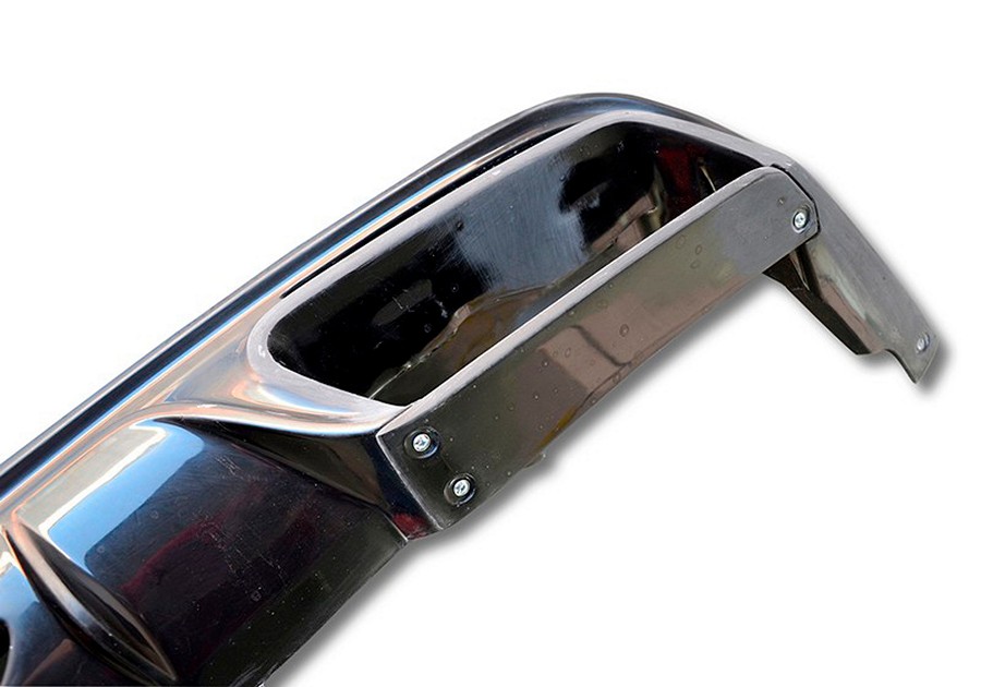MEC Design Rear Diffuser in Carbon Finish (without cutout for foglight) & Black AMG 63 Endpipes for S-Class W222 - Image 14