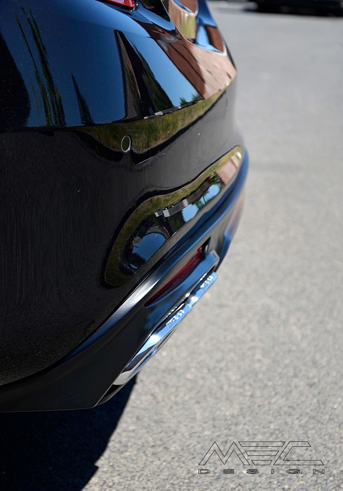 MEC Design Rear Diffuser in Carbon Finish (without cutout for foglight) & Black AMG 63 Endpipes for S-Class W222 - Image 7