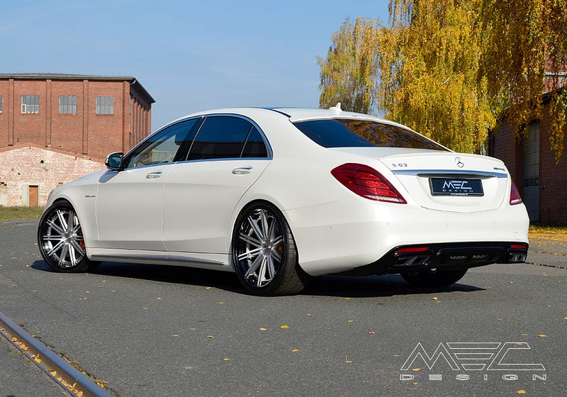 MEC Design Rear Diffuser (with cutout for foglight) & Chrome AMG 65 Endpipes for S-Class W222 - Image 14