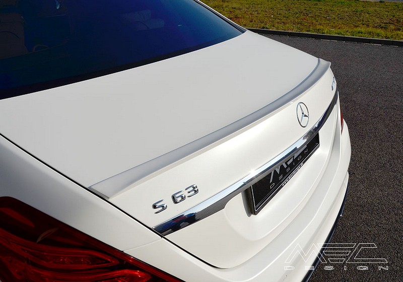 MEC Design Carbon Finish Rear Trunklid Spoiler Lip – Mercedes-Benz S-Class W222 - Image 7