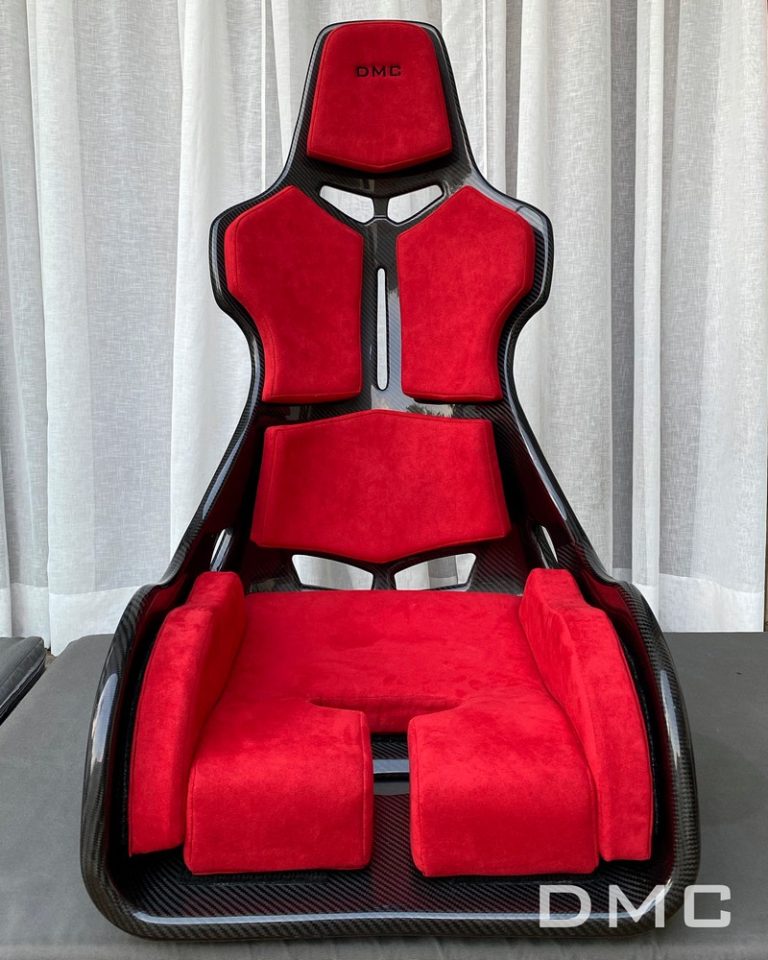 DMC Bucket Seat: Forged Carbon Fiber Race Chair inspired by the McLaren Senna Seat, Ultra Lightweight