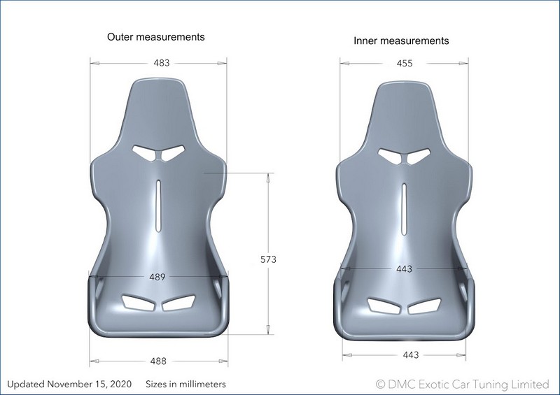 DMC Bucket Seat: Forged Carbon Fiber Race Chair inspired by the McLaren Senna Seat, Ultra Lightweight - Image 9