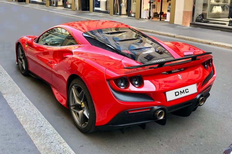DMC Forged Carbon Fiber Rear Wing Spoiler EVO Style also fits the Spyder Convertible Cabriolet for Ferrari F8 Tributo
