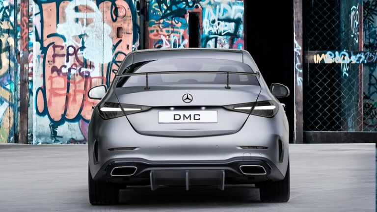 DMC Carbon Fiber Rear Diffuser GT DTM Style for Mercedes Benz Sedan W206 C300 (2022-2025)