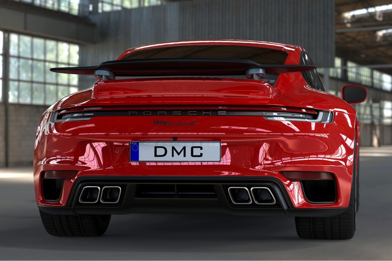 DMC Carbon Fiber Rear Wing for Porsche 992 Turbo & Turbo S Coupe & Cabriolet (OEM Fitment) - Image 13