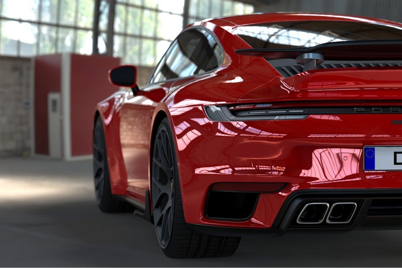 DMC Carbon Fiber Rear Wing for Porsche 992 Turbo & Turbo S Coupe & Cabriolet (OEM Fitment) - Image 11