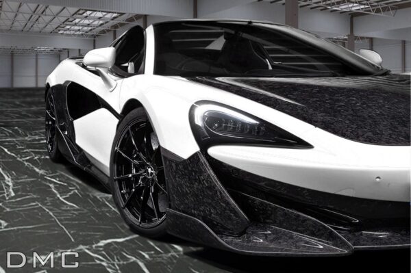 DMC Forged Carbon Fiber Front Bumper Lip & Side Splitters fits 540c 570s 570 GT for McLaren 600LT