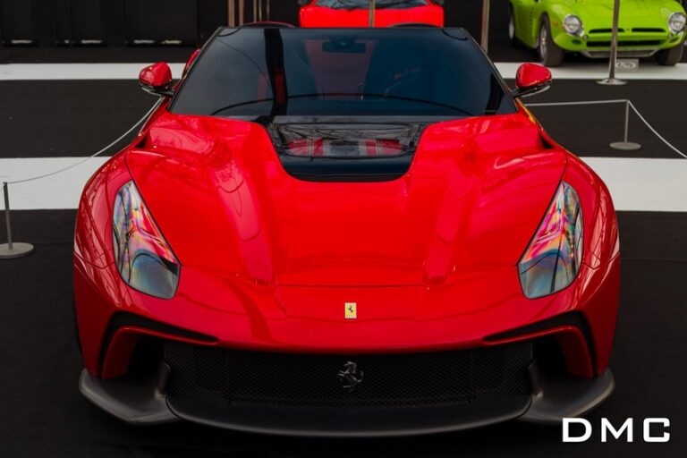 DMC Forged Carbon Fiber Front Hood with Glass Window replaces the OEM Bonnet fits Coupe, Spyder Aperta & TDF for Ferrari F12 Berlinetta TRS