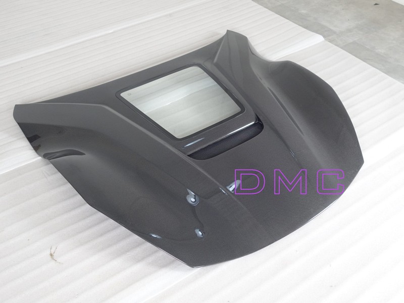 DMC Forged Carbon Fiber Front Hood with Glass Window replaces the OEM Bonnet fits Coupe, Spyder Aperta & TDF for Ferrari F12 Berlinetta TRS - Image 7