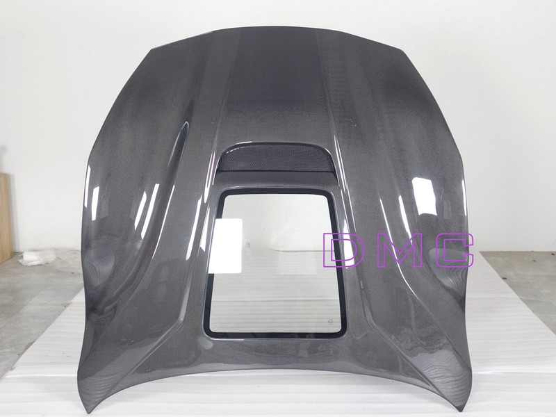DMC Forged Carbon Fiber Front Hood with Glass Window replaces the OEM Bonnet fits Coupe, Spyder Aperta & TDF for Ferrari F12 Berlinetta TRS - Image 4