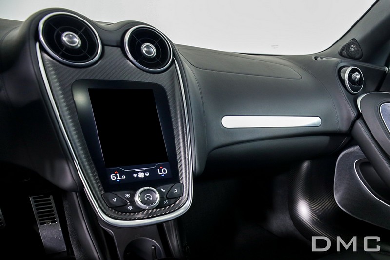 DMC Forged Carbon Fiber Interior Kit: Steering Wheel, Center Console Cover, Media Frame, Inner Door Trims, Pilot Dashboard for McLaren GT - Image 2