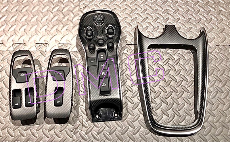DMC Forged Carbon Fiber Interior Kit: Steering Wheel, Center Console Cover, Media Frame, Inner Door Trims, Pilot Dashboard for McLaren GT - Image 5
