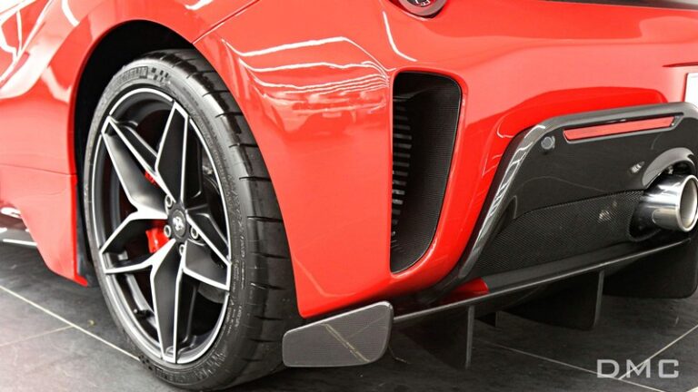 DMC Forged Carbon Fiber Rear Bumper Air Vents Ducts Scoops for Ferrari 488 Pista Coupe & Spider