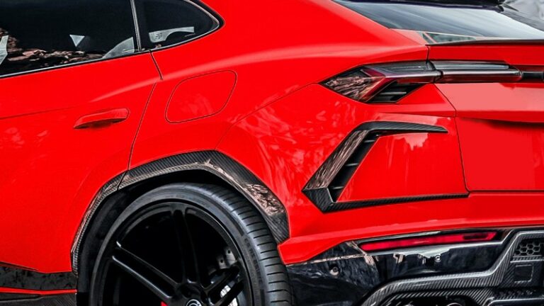 DMC Lamborghini URUS Forged Carbon Fiber Rear Bumper Trims Air Vents Covers