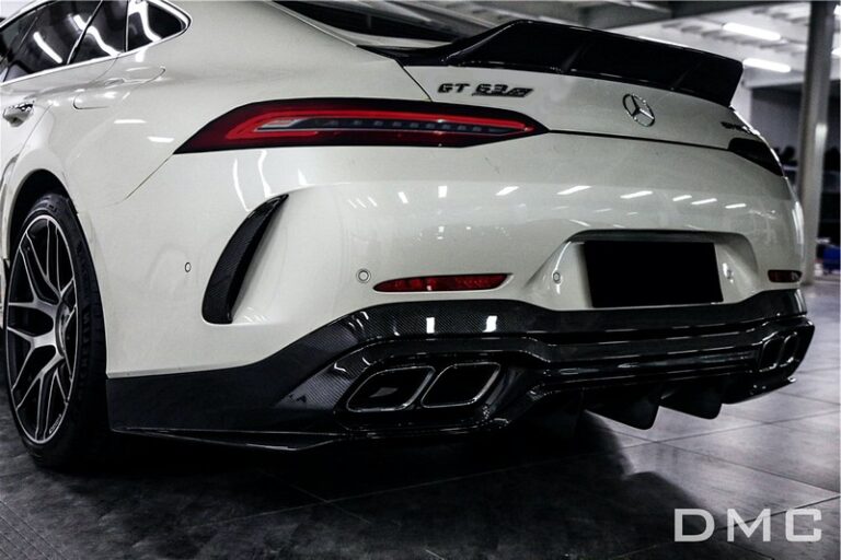 DMC Forged Carbon Fiber Rear Diffuser X290 Bumper for Mercedes Benz GT Class AMG GT63 S 4 Door