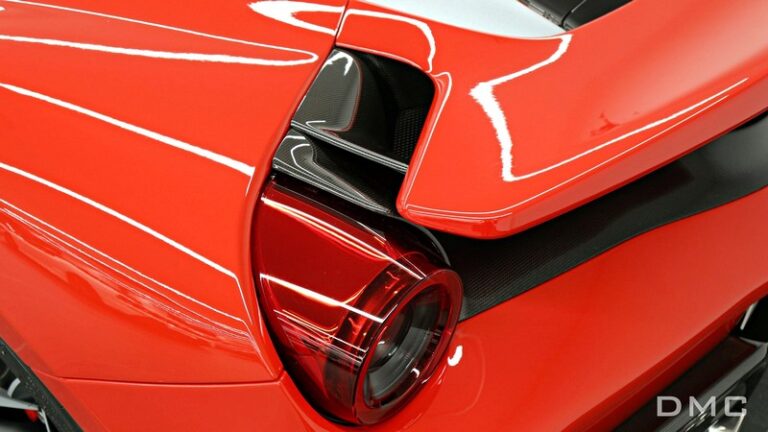 DMC Forged Carbon Fiber Rear Fender Air Vents Ducts Scoops for Ferrari 488 Pista Coupe & Spider