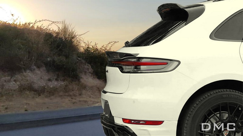 DMC Forged Carbon Fiber Roof Wing & Trunk Spoiler Set for Porsche Macan (2019-2023)