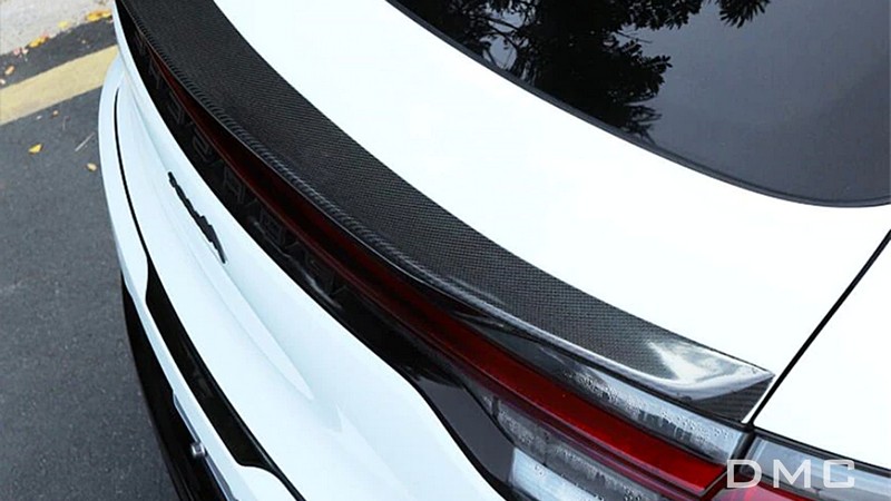 DMC Forged Carbon Fiber Roof Wing & Trunk Spoiler Set for Porsche Macan (2019-2023) - Image 2