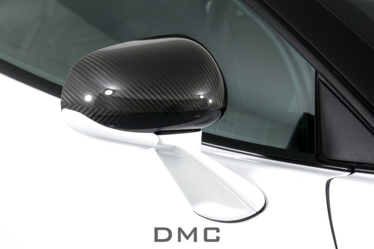 DMC Forged Carbon Fiber Side Mirror Casings, Replacements for the OEM Side Mirror Housing Covers for McLaren GT