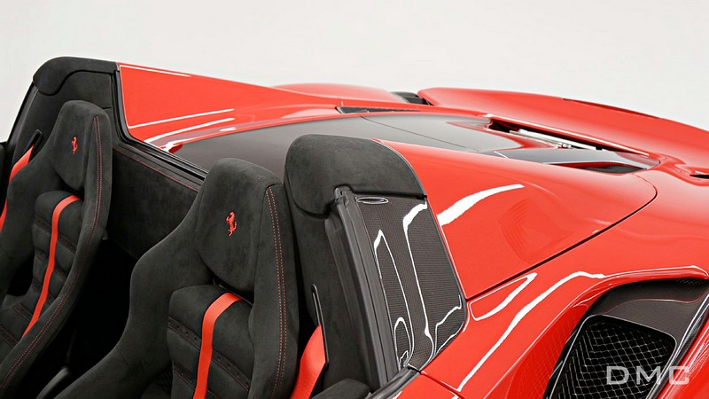 DMC Forged Carbon Fiber Window Louvers Trims Panels Covers for Ferrari 488 Pista Spider