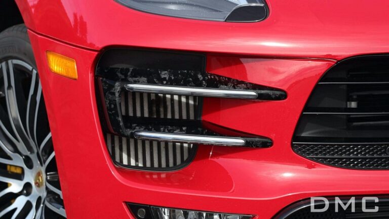 DMC Front Bumper Forged Carbon Fiber Light Cover for Porsche Macan (2014-2018)