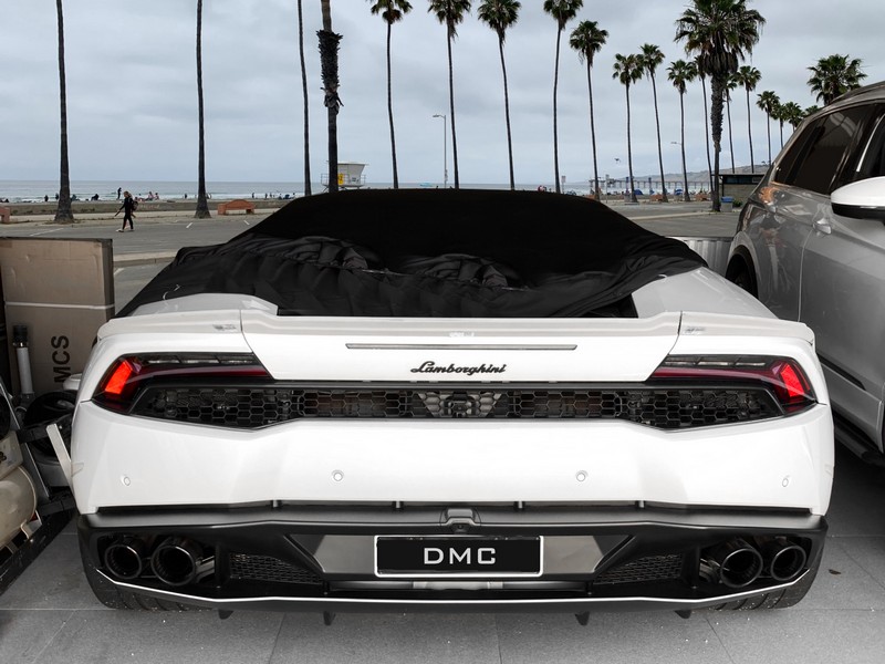 DMC Lamborghini Huracan LP610 LP580 Coupe Forged Carbon Fiber Rear Decklid Spoiler Lip, duck wing also fits the convertible