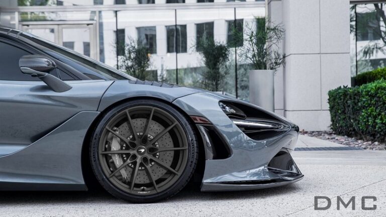 DMC McLaren 720s & 765LT Forged Carbon Fiber Front Fenders Air Vented GT3 Style Vents fits OEM Coupe & Spider