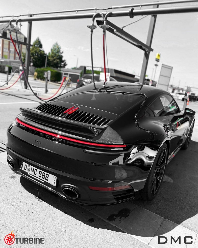 DMC Porsche 992 Carrera Sport Classic Wing – Carbon Fiber Duck Tail Spoiler - Image 3