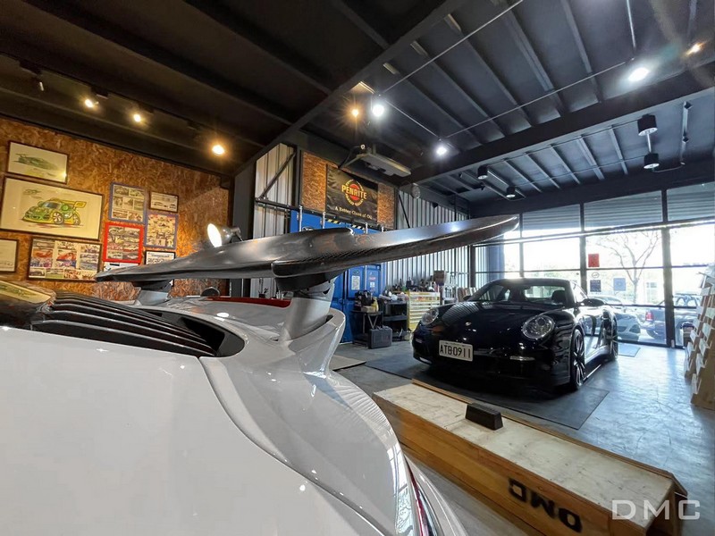 DMC Carbon Fiber Rear Wing for Porsche 992 Turbo & Turbo S Coupe & Cabriolet (OEM Fitment) - Image 4