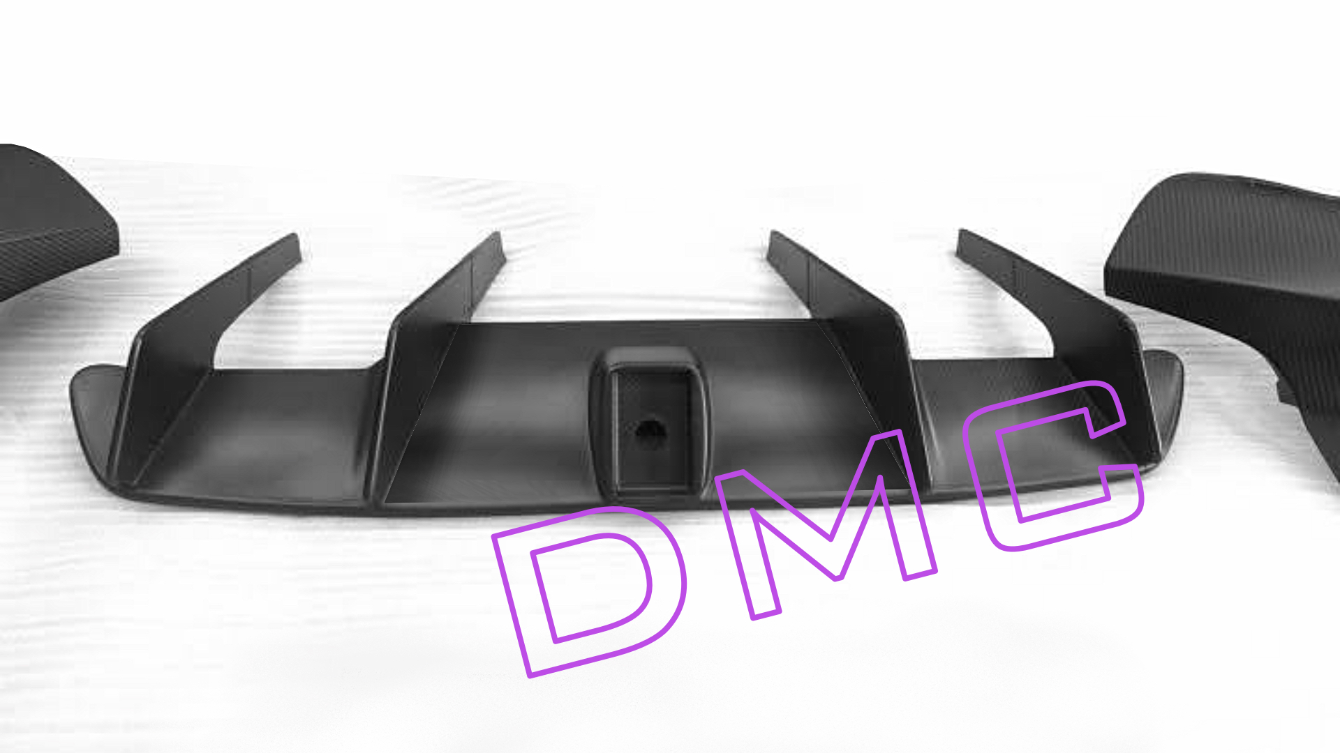 DMC Rear Diffuser Forged Carbon Fiber with F1 LED Center Brake Light for Ferrari 812 Superfast SF GTS - Image 3