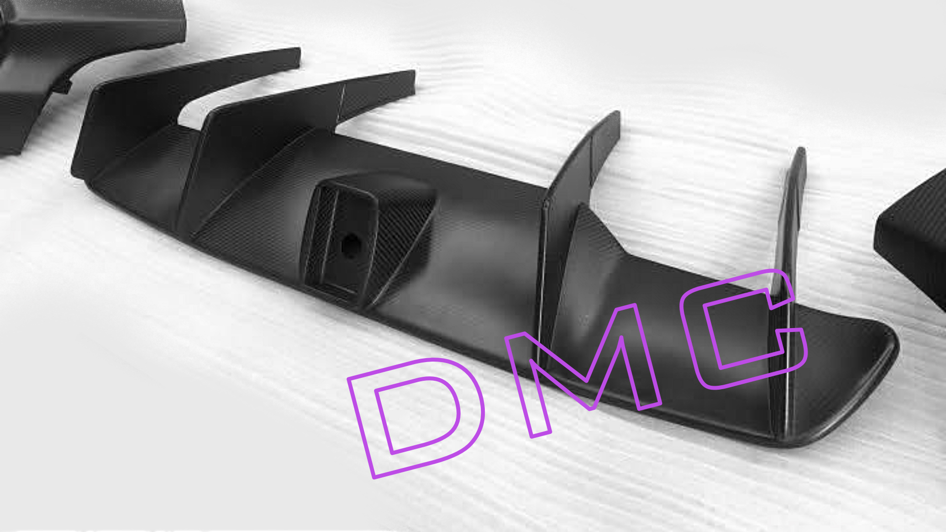 DMC Rear Diffuser Forged Carbon Fiber with F1 LED Center Brake Light for Ferrari 812 Superfast SF GTS - Image 4