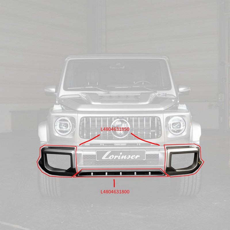 Lorinser Front Bumper Add-on Part for G-Class W463A - Image 4
