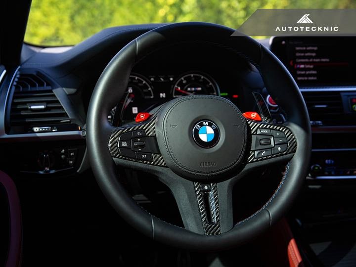 AutoTecknic Carbon Alcantara Steering Wheel Trim for F91/ F92/ F93 M8 - Image 3