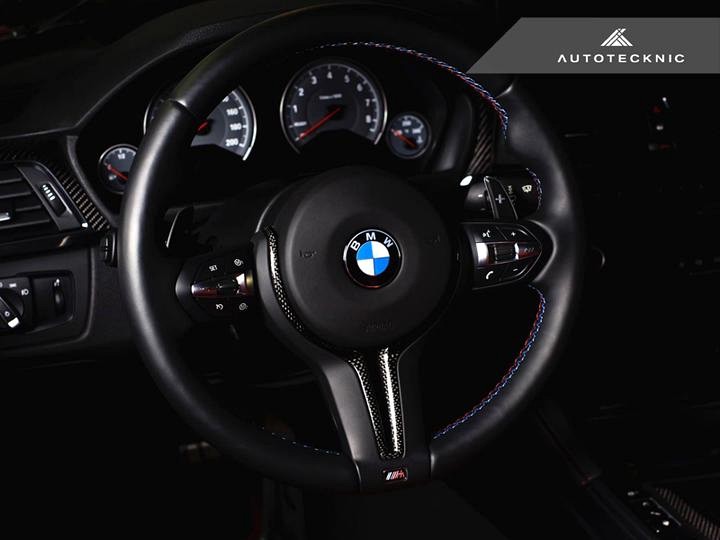 AutoTecknic Carbon Steering Wheel Trim for F87 M2 | F80 M3 | F82/ F83 M4 | F10 M5 LCI | F06/ F12/ F13 M6 - Image 4