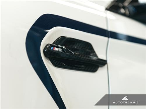 AutoTecknic Dry Carbon Fiber Fender Trims for F87 M2 - Image 2