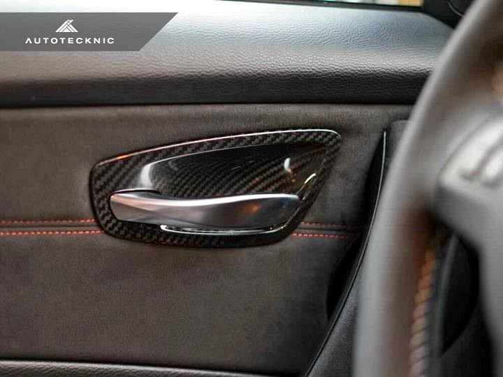 AutoTecknic Dry Carbon Interior Door Handle Trims for E82 1M - Image 2