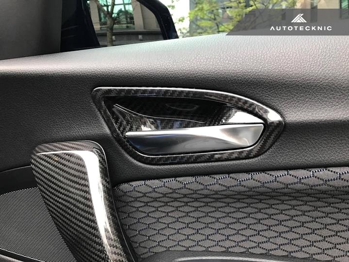 AutoTecknic Dry Carbon Interior Door Handle Trims for F20 1-Series | F22 2-Series | F87 M2