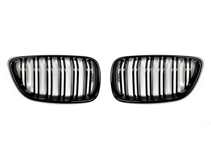 AutoTecknic Dual-Slat Glazing Black Front Grilles for F22 2-Series | F87 M2