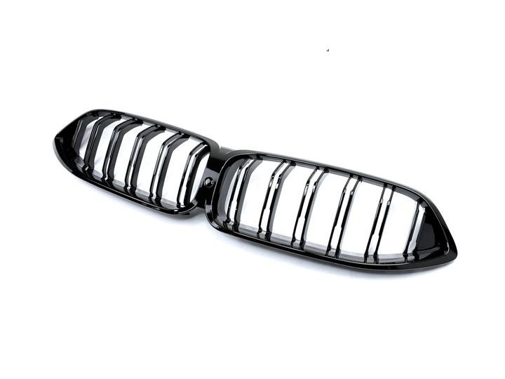 AutoTecknic Painted Glazing Black Dual-Slat Front Grilles for - G14/ G15/ G16 8-Series