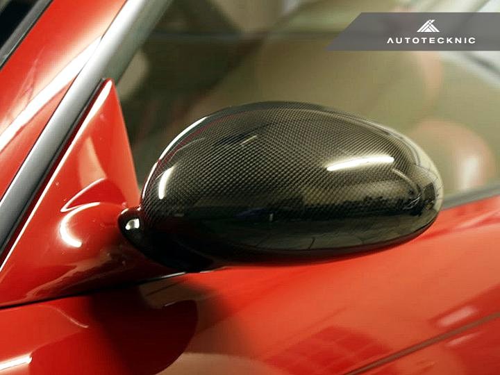 AutoTecknic Replacement Carbon Fiber Mirror Covers for BMW E46 M3 - Image 2
