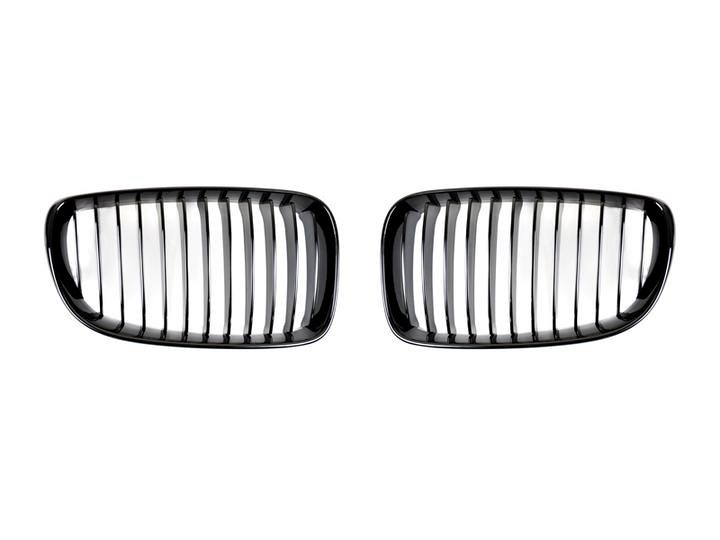 AutoTecknic Replacement Glazing Black Front Grilles for E82 1-Series & 1M