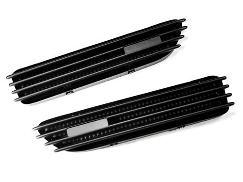 AutoTecknic Replacement Stealth Black Fender Grills for E46 Coupe & Cabrio | M3