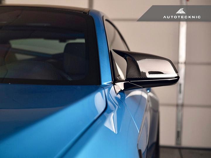 AutoTecknic Replacement Version II M-Inspired Dry Carbon Mirror Covers for F22 2-Series | F30 3-Series | F32/ F36 4-Series | F87 M2 - Image 3