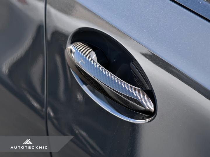 AutoTecknic Dry Carbon Door Handle Trim Set for G14 8-Series Convertible | G15 8-Series Coupe - Image 4