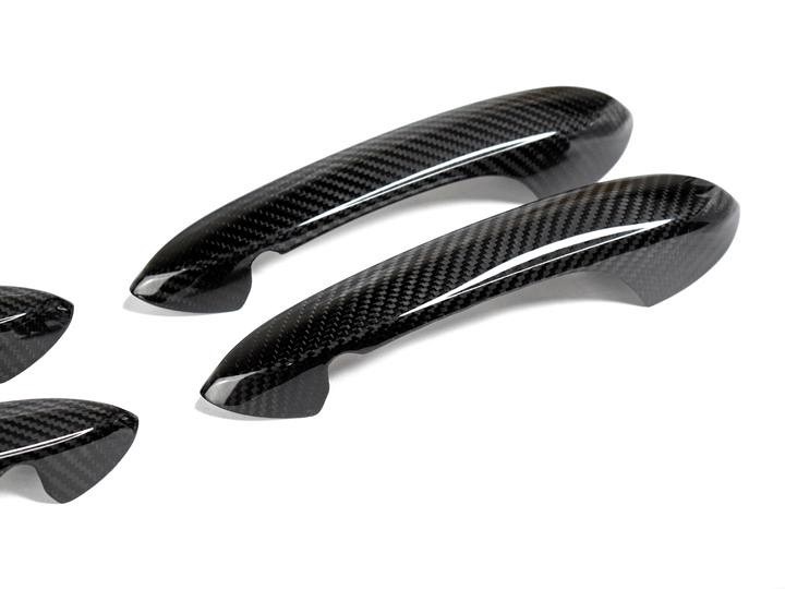 AutoTecknic Dry Carbon Door Handle Trim Set for G14 8-Series Convertible | G15 8-Series Coupe