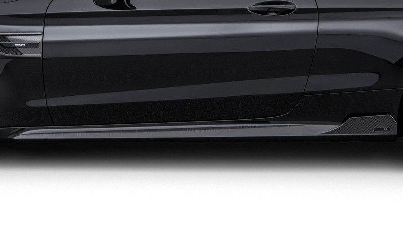 BRABUS Carbon Side Skirt Attachments Glossy for C-Class C205 AMG C63 - Image 2