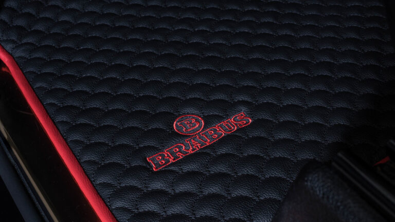 BRABUS Leather Floor Mat, Quilted for C-Class
