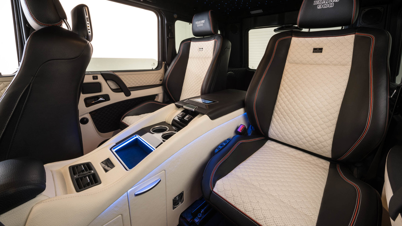 BRABUS Bucket Seat System in Rear with Exclusive Middle Console for Mercedes G-Class W463 - Image 2